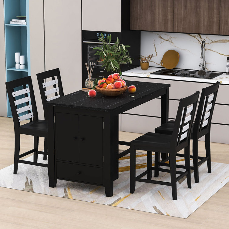 Faux marble best sale kitchen table set